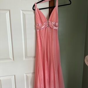 Elegant Pink Evening Gown
